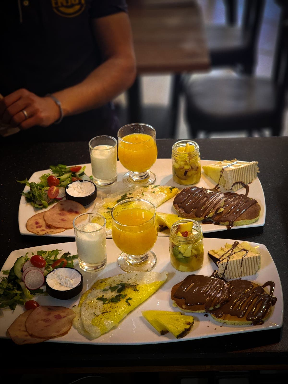 Brunchs servis sur planches